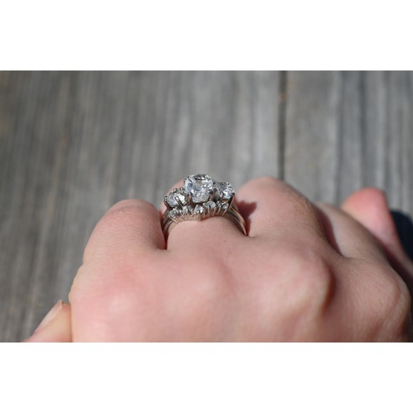 alternative raw diamond engagement ring raw crystal size 4 5 6 7 8 8 9 10 11 12 - Picture 3 of 4